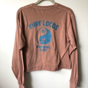 Surf locos cropped long sleeve